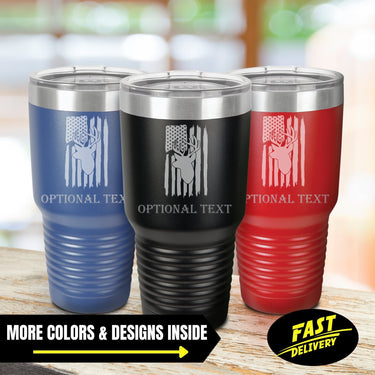 Personalized Buck Hunting Cup Tumbler Gift For Hunters